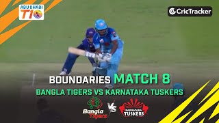 Bangla Tigers vs Karnataka Tuskers | Boundaries | Abu Dhabi T10 Season 3