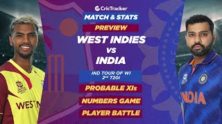 West Indies vs India - 2nd T20I Match Stats, Predicted Playing XI, and Previews