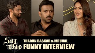 Tharun Bhascker & Mrunal Thakur Funny Interview | Sita Ramam | Dulquer Salmaan | Rashmika |BhavaniHD