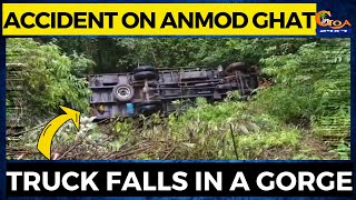 #Accident on Anmod Ghat. Truck falls in a gorge