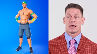 John Cena Reacts to his NEW Fortnite Skin