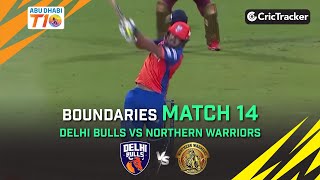 Northern Warriors vs Delhi Bulls | Match 14 Boundaries | Abu Dhabi T10 Season 3