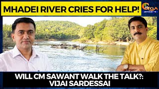 Mhadei river cries for help! Will CM Sawant walk the talk?: Vijai