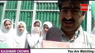 Govt School Verinag  protest agaist the transfer order of dedicated teacher Mushtaq Sir