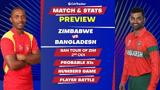 Zimbabwe vs Bangladesh, 2nd ODI Match Stats, Predicted Playing XI and Preview