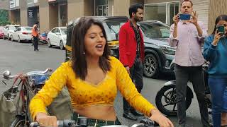 Anjali Arora Grand Entry On Scooty At Saiyaan Dil Mein Aana Re Song
