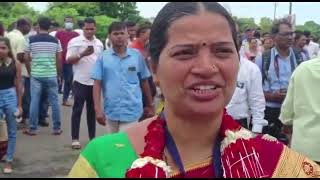 #PanchayatElections | Winner Mrs Chopdekar from Chimbel Ward no 7