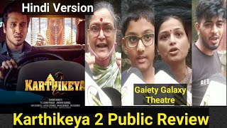Karthikeya 2 Movie Public Review Hindi Version At Gaiety Galaxy Theatre In Mumbai