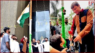 AIMIM Floor Leader Akbaruddin Owaisi Flag Hoisting | At Moghalpura |@Sach News