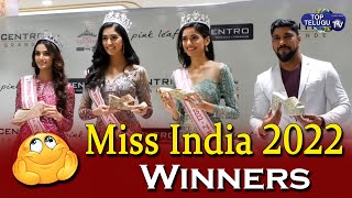 Femina Miss India 2022 Winners Sine Shetty & Shinatha Chauhan At Centro Grande launch| Top Telugu TV