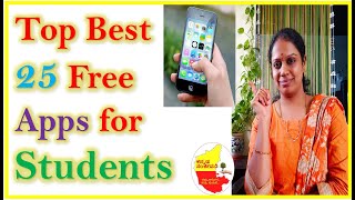 Top 25 Best free Apps for Students in Kannada || Kannada Sanjeevani
