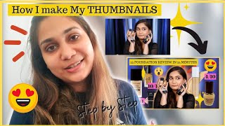 How I make my Thumbnails for youtube / Nidhi Katiyar
