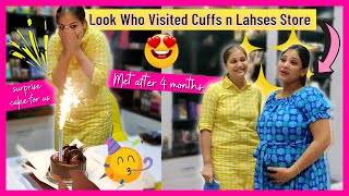 Look who visited CUFFS n LASHES Store / Shystyles surprised us with beautiful cake / Nidhi Katiyar