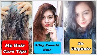 My Hair Care Routine for Silky Smooth Long Hair | Bringadi Hair Cleanser | JSuper Kaur