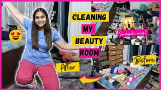Cleaning and Organizing my Beauty Room & Makeup