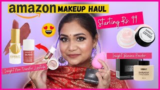 Amazon Makeup Haul Starting Rs. 99 | Huge Insight Cosmetics Haul | Nidhi Katiyar