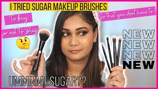 I Tried SUGAR Cosmetics Blend Trend Brushes / NON SPONSORED SUGAR Cosmetics Makeup Brushes Review
