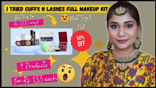 Affordable Beginners Makeup Kit | CuffsnLashes Makeup Kit | Flat 50% off - 9 products for Rs.1200