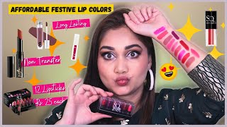 Must Have Affordable Lipsticks for Festive/Wedding Season | Best Affordable Lipstick for Indian skin