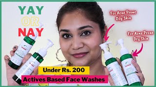 Under Rs. 200 Actives Based Face Washes for all Skin Types !! Alps Goodness Facewashes Review
