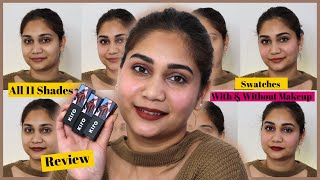 Kiro beauty Lush Matte Moist Lipstick Review & Swatches | Best Lipsticks for Indian Skin Tones