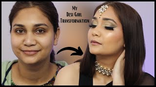 Bridal Sangeet Makeup Look | Makeup For Black Saree | Indian Wedding Makeup for Black Outfit