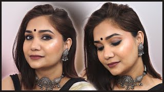 Easy Soft Black Smokey Eyes | Wedding Guest Makeup Look | Nidhi Katiyar
