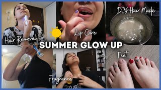 Affordable Summer Glow Up Routine | Facial Hair Removal, Underarms, Lip Care, Hair Care & Skincare
