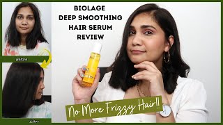 Biolage deep smoothing serum review | How I deal with Frizzy hair | Nidhi Katiyar