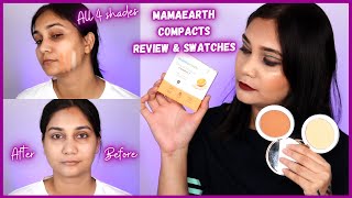 Worth a Try?? Mamaearth Glow Oil Control Compact | Review & Swatches | Nidhi Katiyar