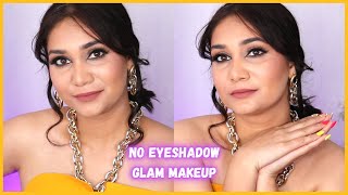 Easy No Eyeshadow Glam Makeup Look | Mamaearth One Brand Makeup Tutorial for Beginners