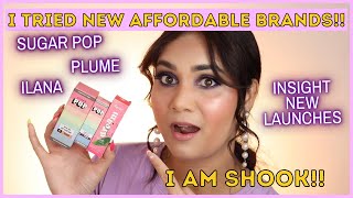Tried New AFFORDABLE MAKEUP - Sugar Pop, Ilana, New launches by Insight | Mini Reviews & Tryon