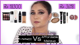 MAC Cosmetics vs AFFORDABLE Makeup | Full Face of MAC DUPES | MAC Cosmetics One Brand Makeup