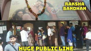 Raksha Bandhan Movie Huge Public Line At Gaiety Galaxy Theatre In Mumbai