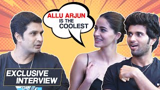 Allu Arjun Is The Coolest Ever | Ananya Panday, Vijay Deverakonda Exclusive Interview | LIGER