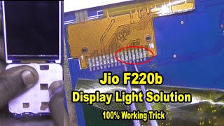 Jio #F220B lcd light solution | jio phone display light problem |  f220b display light jumper