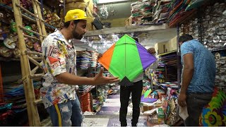 Cheapest kite market in India ???? ( saddi, patang, manjha, mono kite)
