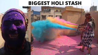 PLAYING HOLI WITH INDIA'S BIGGEST STASH - *LADAI HO GYI*