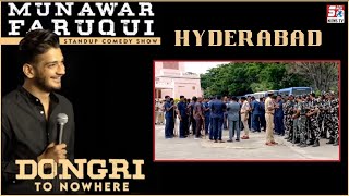 Munawar Faruqi Ka Show Hyderabad Mein | Police Ka Bhaari Bandobast | Hitech City |@Sach News