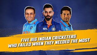 Indian Cricketers who failed for India in crucial World Cup matches