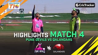 Pune Devils vs Qalandars | Match 4 Tom Banton 45 (18) | Abu Dhabi T10 Season 4