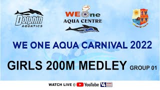 We One Aqua Centre, Mangalore ||STATE LEVEL SWIMMING COMPETITION-2022 || GIRLS 200M MEDLEY ||GROUP 1