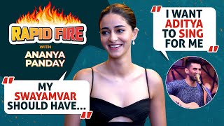Ananya Panday's RAPID FIRE on Janhvi & Sara's cheese comment on Vijay, Aditya, Kartik, Ishaan & SRK