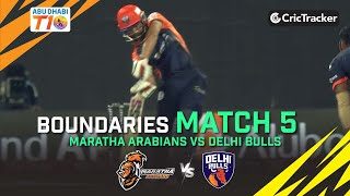 Maratha Arabians vs Delhi Bulls | Match 5 Boundaries | Abu Dhabi T10 Season 4