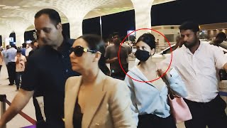Shahrukh Khan Ki Beti Suhana Khan Aur Gauri Khan Spotted At Airport