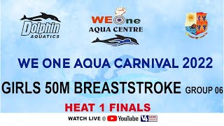 We One Aqua Centre | STATE LEVEL SWIMMING COMPETITION-2022 |GIRLS 50M BREASTSTROKE G6 HEAT 1 FINALS