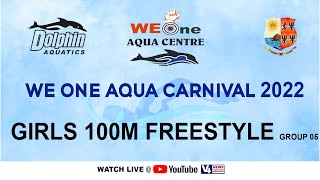 We One Aqua Centre || STATE LEVEL SWIMMING COMPETITION-2022 || GIRLS,100M FREESTYLE GROUP 05
