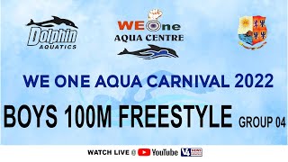 We One Aqua Centre || STATE LEVEL SWIMMING COMPETITION-2022 || BOYS,100M FREESTYLE GROUP 04