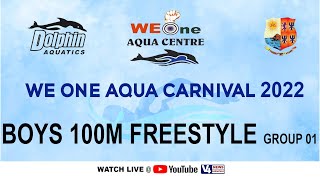 We One Aqua Centre || STATE LEVEL SWIMMING COMPETITION-2022 || BOYS,100M FREESTYLE GROUP 01