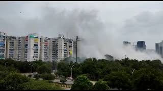 Noida twin towers come crashing down